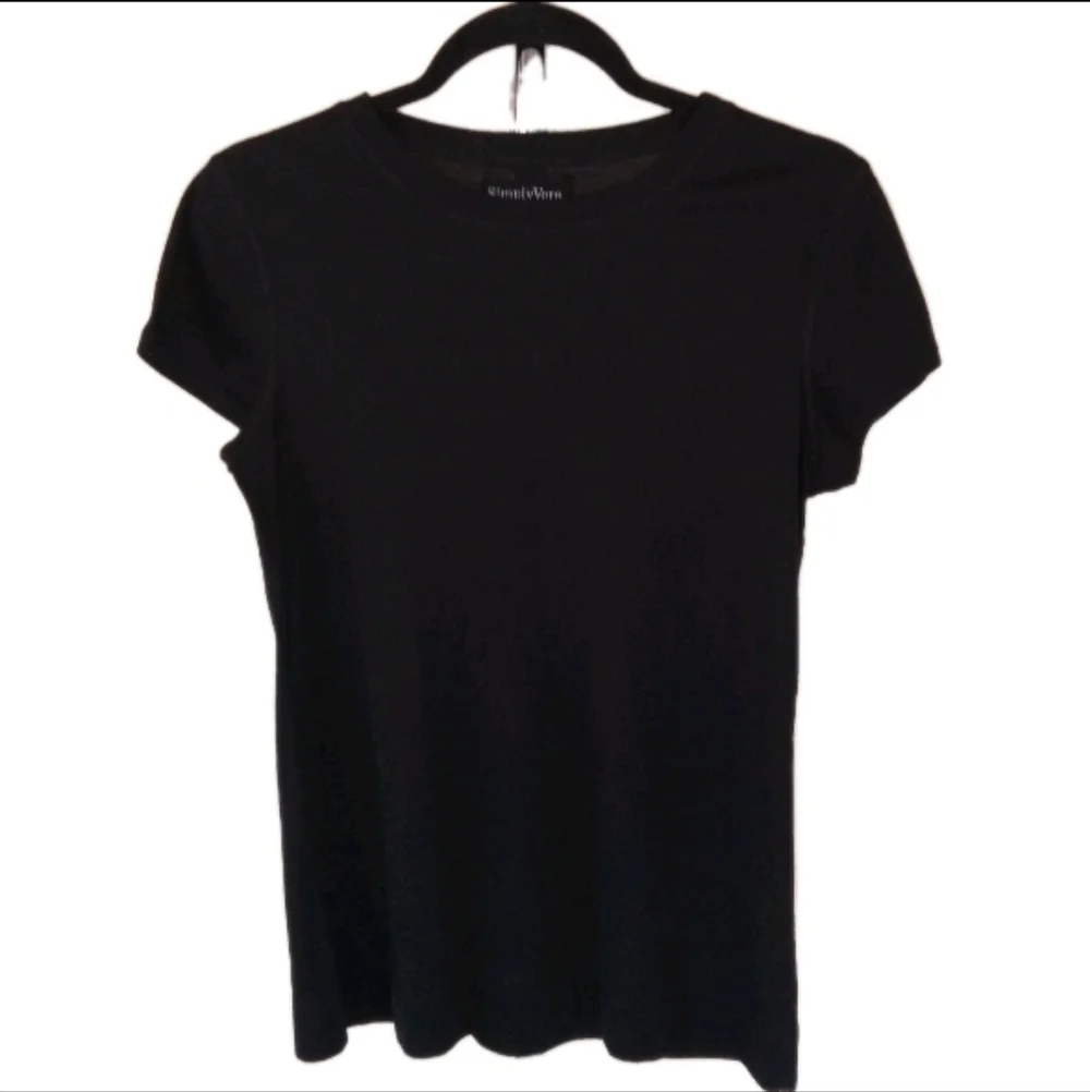 Simply Vera Vera Wang Black Pullover Large - Picture 2 of 10